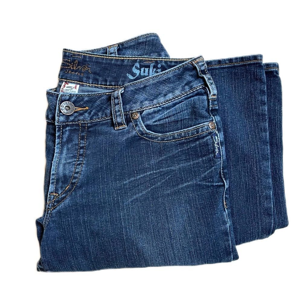 Silver Suki Wide Leg Jeans Dark Wash 31